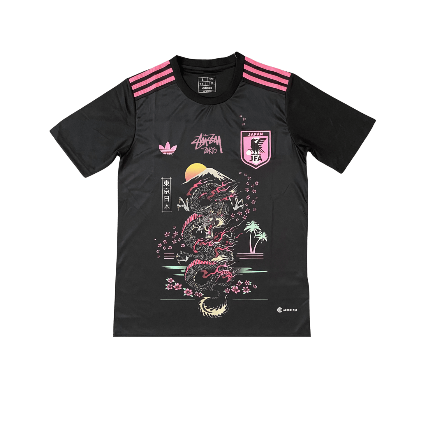 STÜSSY x “JAPAN” JERSEY - BLACK DRAGON - The Kit Outlet