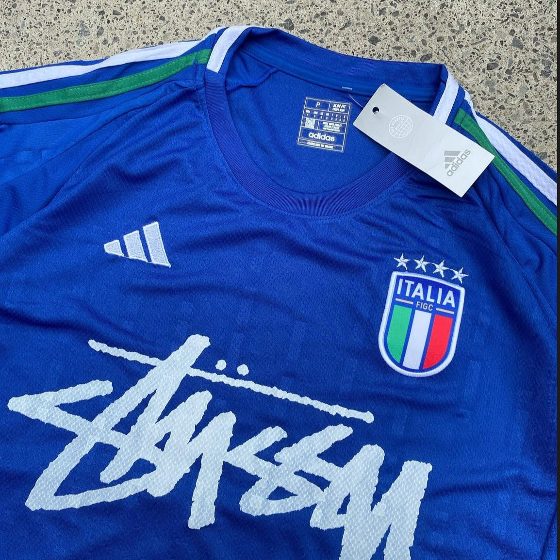 STÜSSY X “ITALY” JERSEY - BLUE - The Kit Outlet