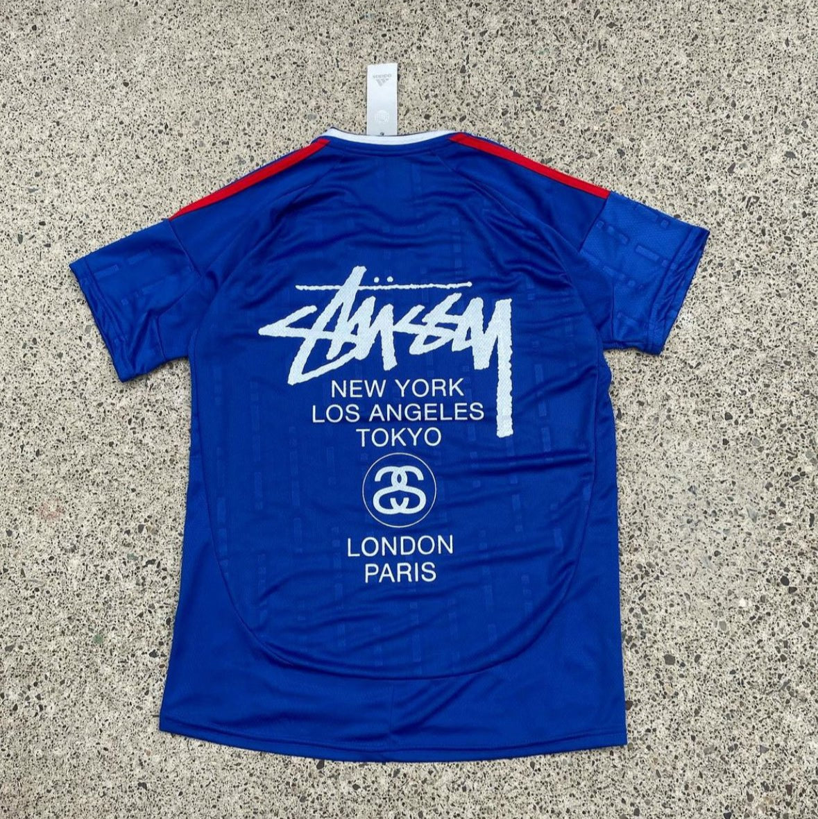 STÜSSY X “ITALY” JERSEY - BLUE - The Kit Outlet