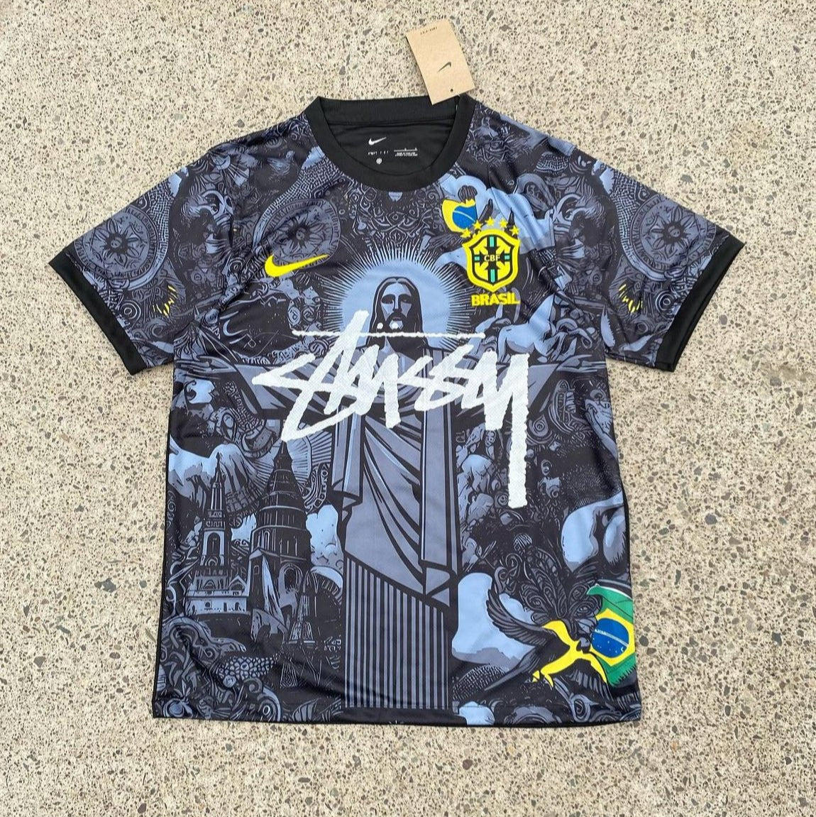 STÜSSY 2024 special edition Brasil black kit - Jesus edition - The Kit Outlet