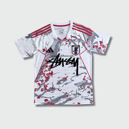 STÜSSY x “JAPAN” JERSEY - RED BLOSSOM - The Kit Outlet