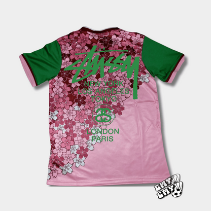 STÜSSY x JAPAN FLOWERS - PINK GREEN - The Kit Outlet