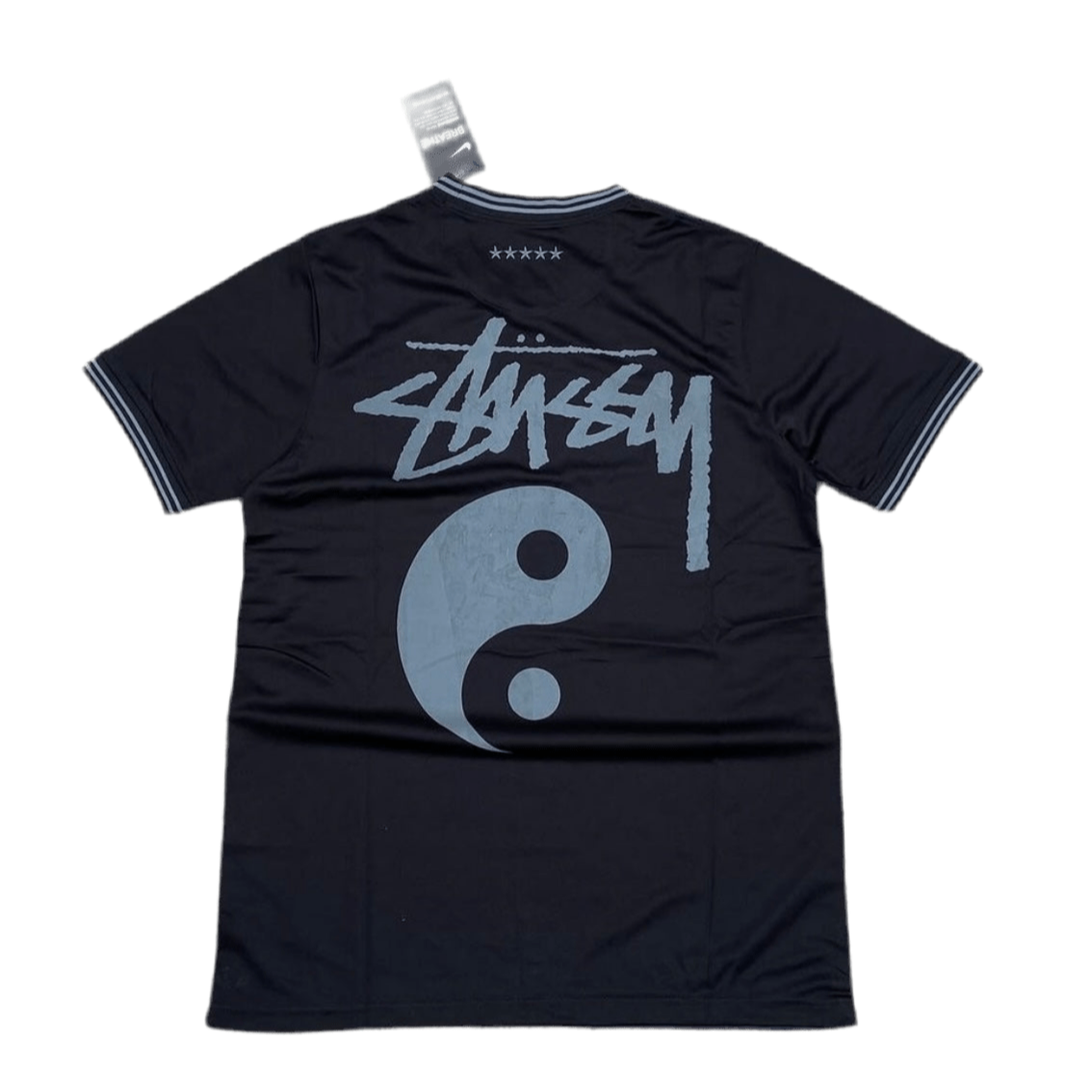STÜSSY X “BRASIL” JERSEY - black yin and yang - The Kit Outlet