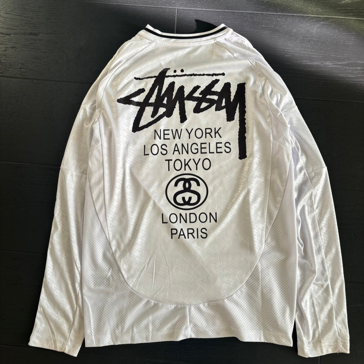 LIMITED EDITION STÜSSY x “REAL MADRID” LONGSLEEVE - 2024 - The Kit Outlet