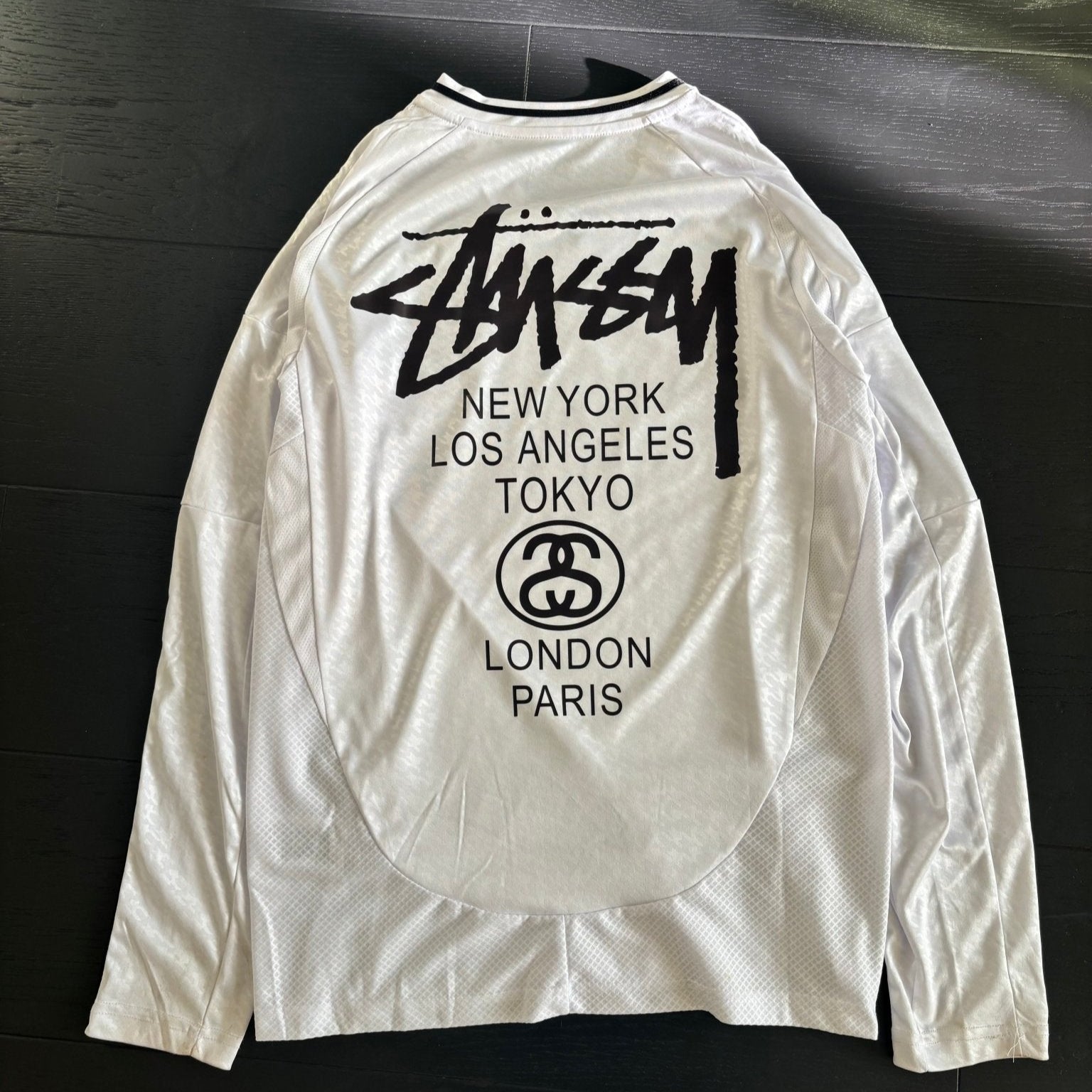 LIMITED EDITION STÜSSY x “REAL MADRID” LONGSLEEVE - 2024 - The Kit Outlet