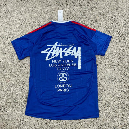 STÜSSY X “ITALY” JERSEY - BLUE - The Kit Outlet