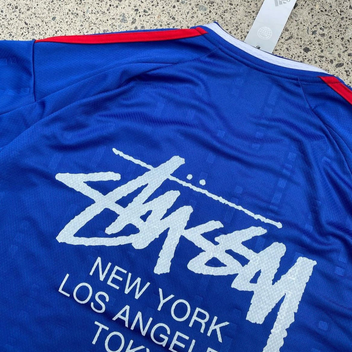 STÜSSY X “ITALY” JERSEY - BLUE - The Kit Outlet