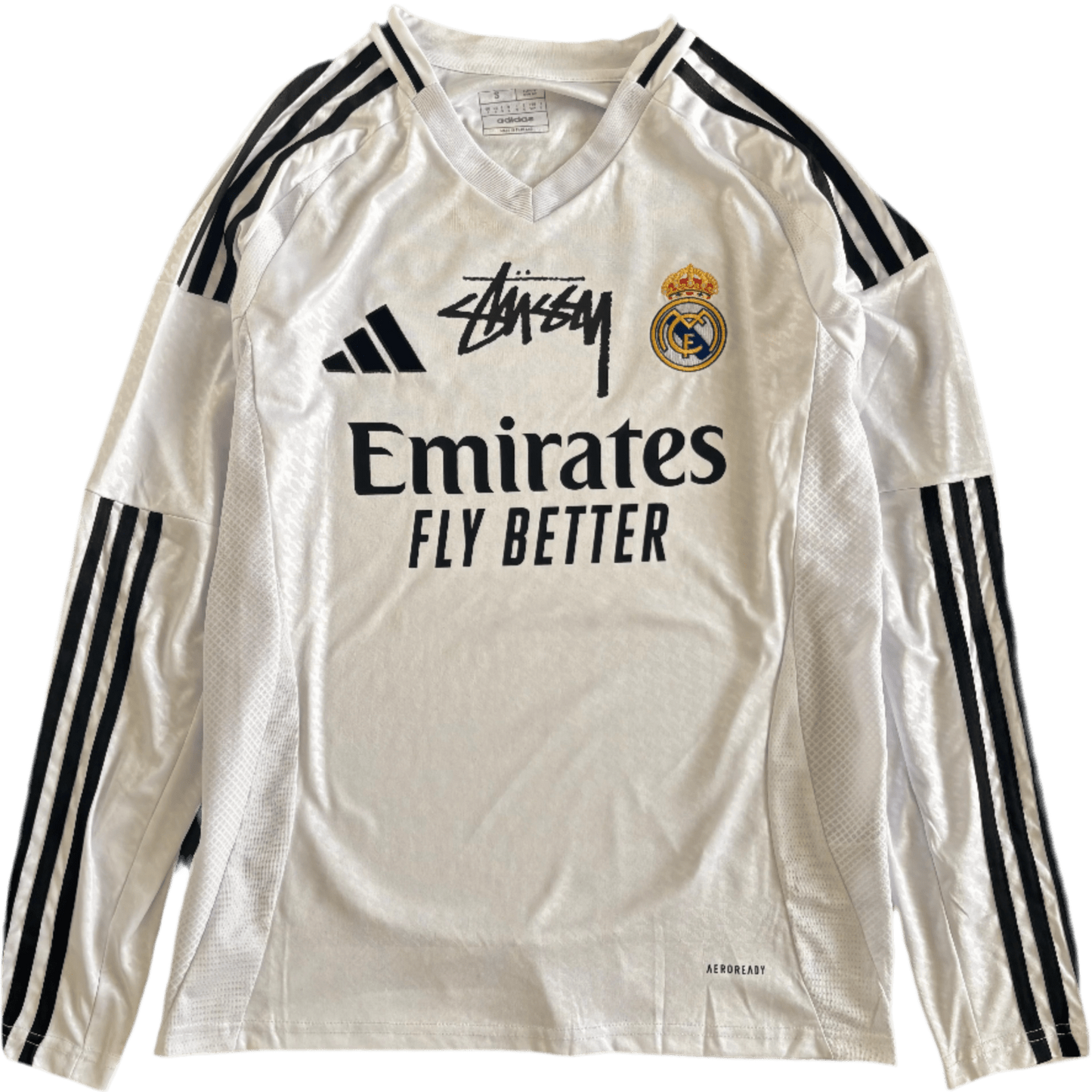 LIMITED EDITION STÜSSY x “REAL MADRID” LONGSLEEVE - 2024 - The Kit Outlet
