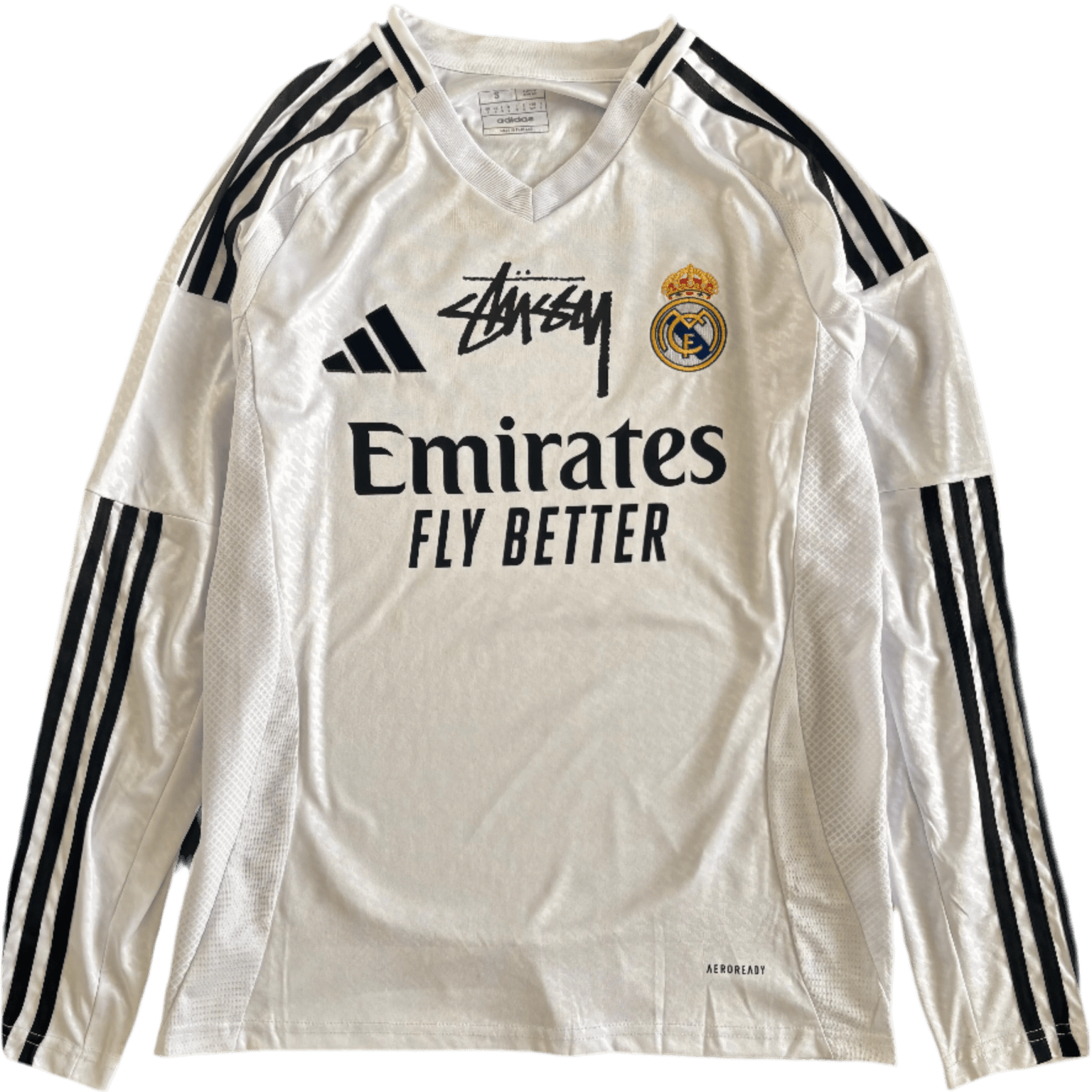 LIMITED EDITION STÜSSY x “REAL MADRID” LONGSLEEVE - 2024 - The Kit Outlet