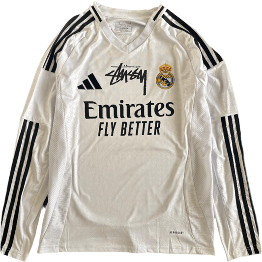 LIMITED EDITION STÜSSY x “REAL MADRID” LONGSLEEVE - 2024 - The Kit Outlet