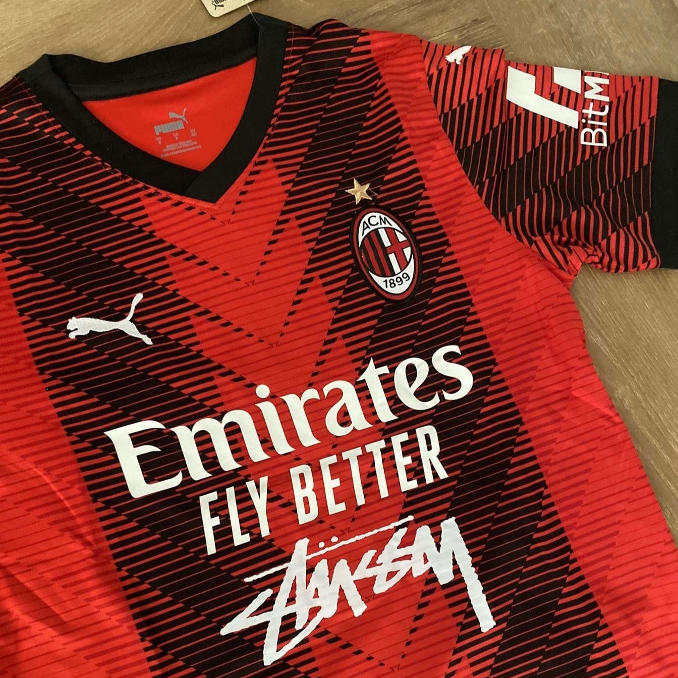 STÜSSY X “AC MILAN” JERSEY - The Kit Outlet