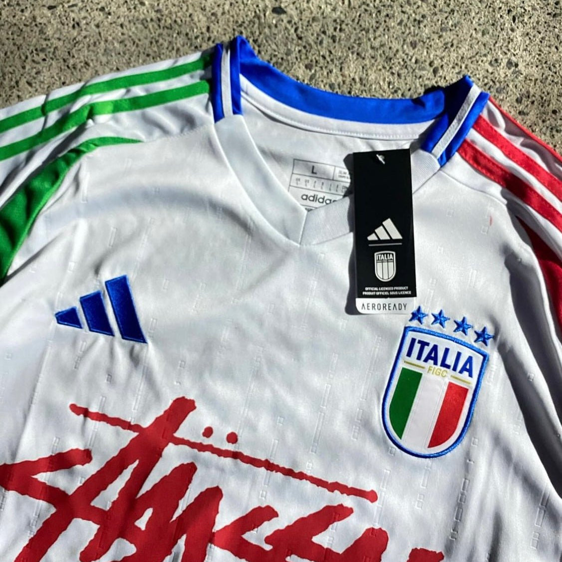 STÜSSY X “ITALY” JERSEY - white - The Kit Outlet