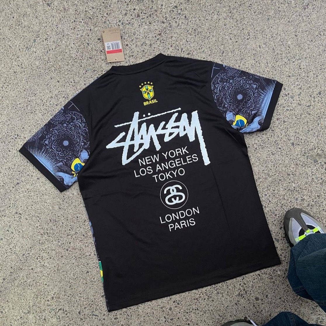 STÜSSY 2024 special edition Brasil black kit - Jesus edition - The Kit Outlet