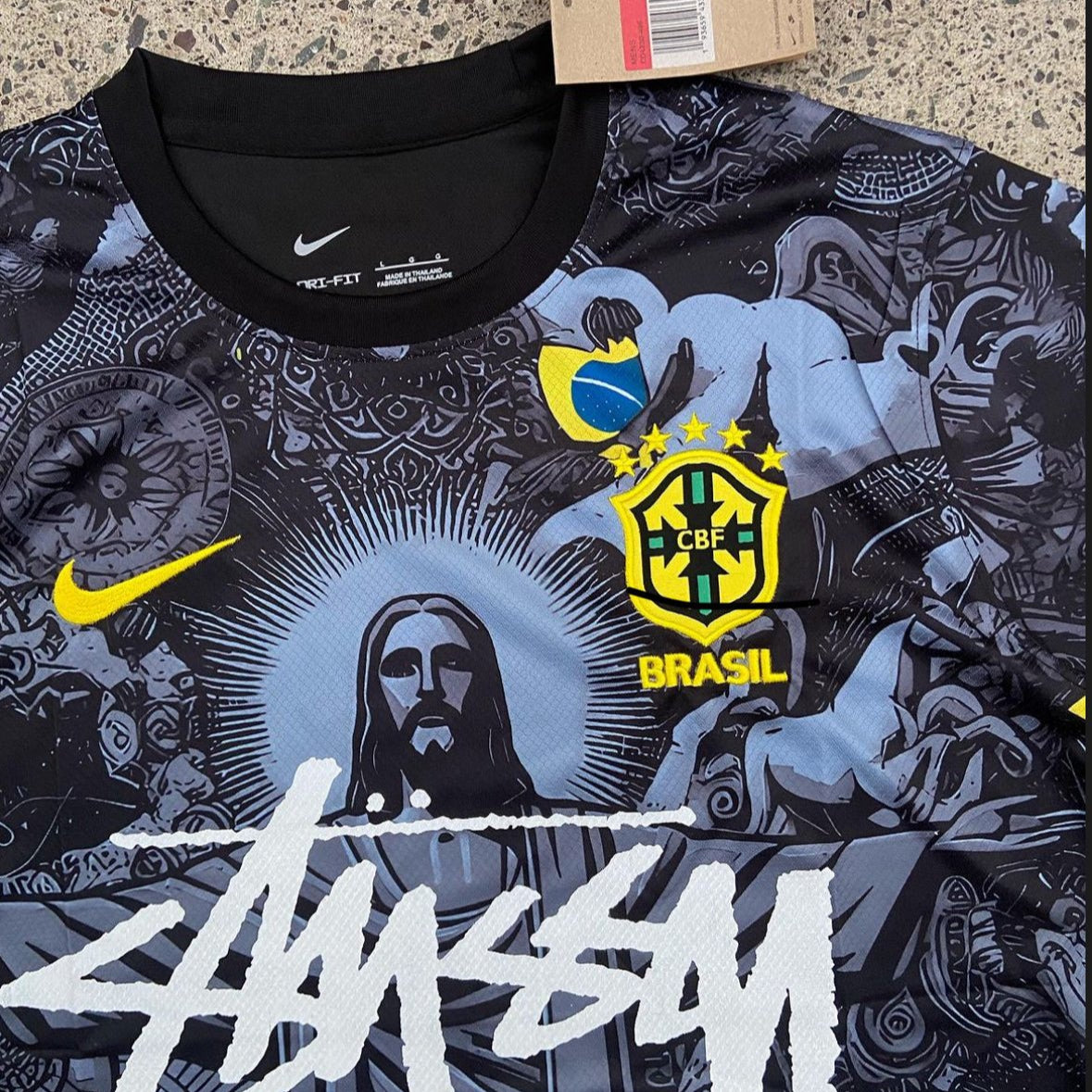 STÜSSY 2024 special edition Brasil black kit - Jesus edition - The Kit Outlet