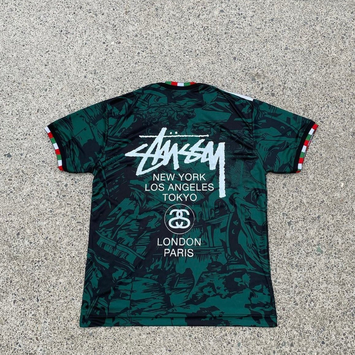 STÜSSY X “ITALY” JERSEY - Green - The Kit Outlet