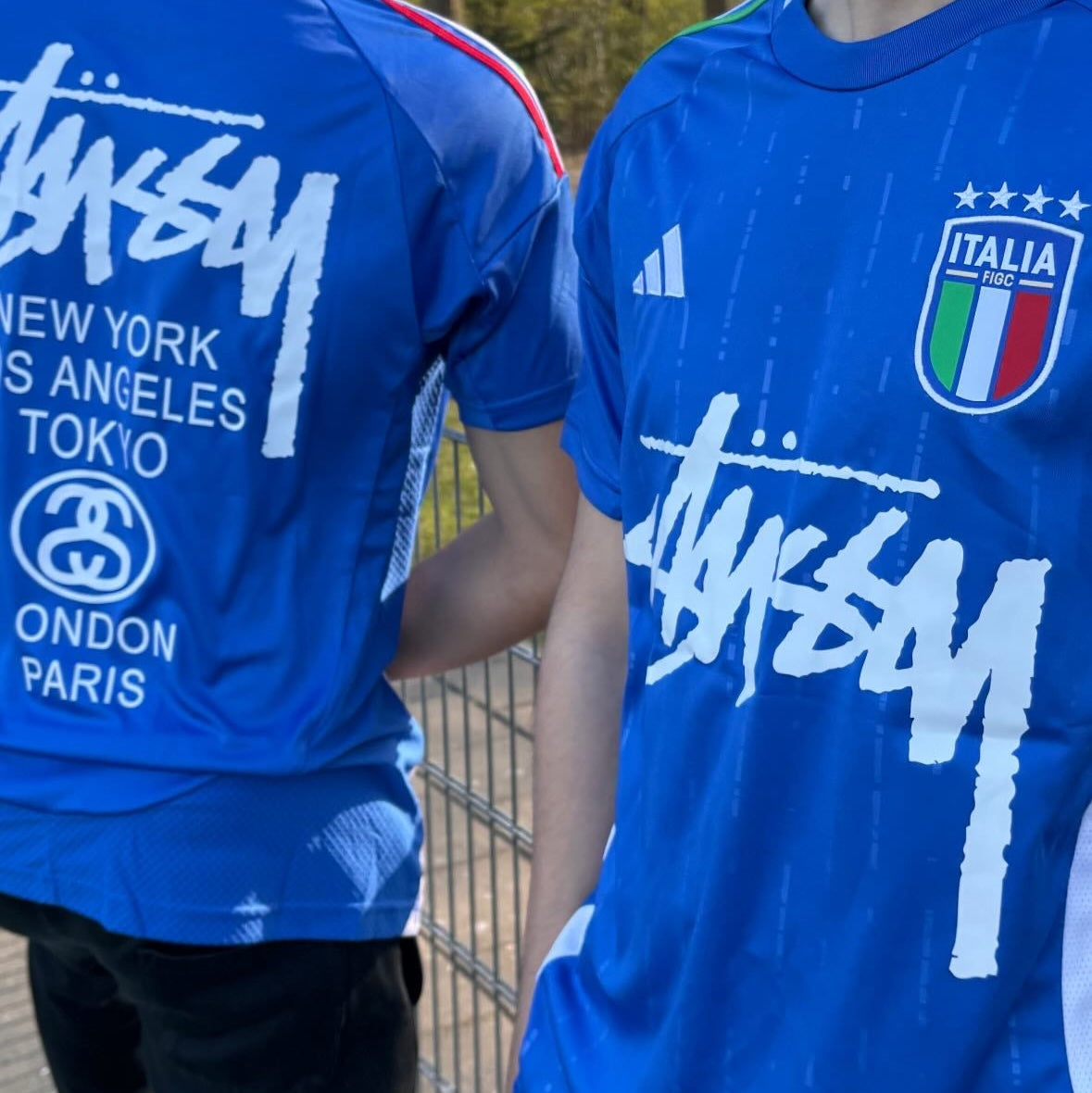 STÜSSY X “ITALY” JERSEY - BLUE - The Kit Outlet