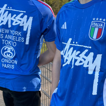 STÜSSY X “ITALY” JERSEY - BLUE - The Kit Outlet