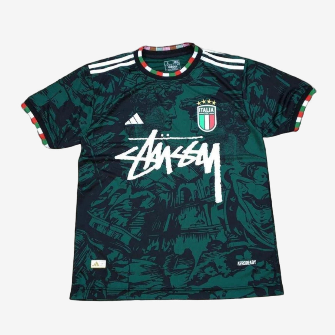 STÜSSY X “ITALY” JERSEY - GREEN - The Kit Outlet