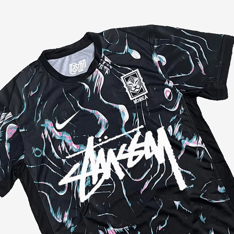 SOUTH KOREA X STÜSSY JERSEY - BLACK - X8 STUDIOS