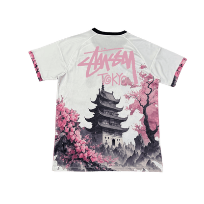 STÜSSY x “JAPAN” JERSEY - PINK DRAGON - The Kit Outlet
