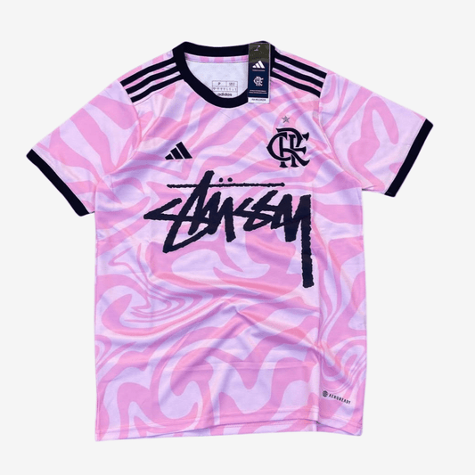FLAMENGO X STÜSSY JERSEY - PINK 24' - X8 STUDIOS