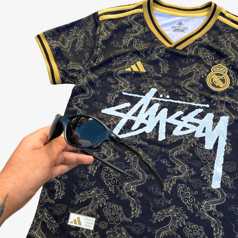 REAL MADRID X STÜSSY JERSEY - GOLD - X8 STUDIOS