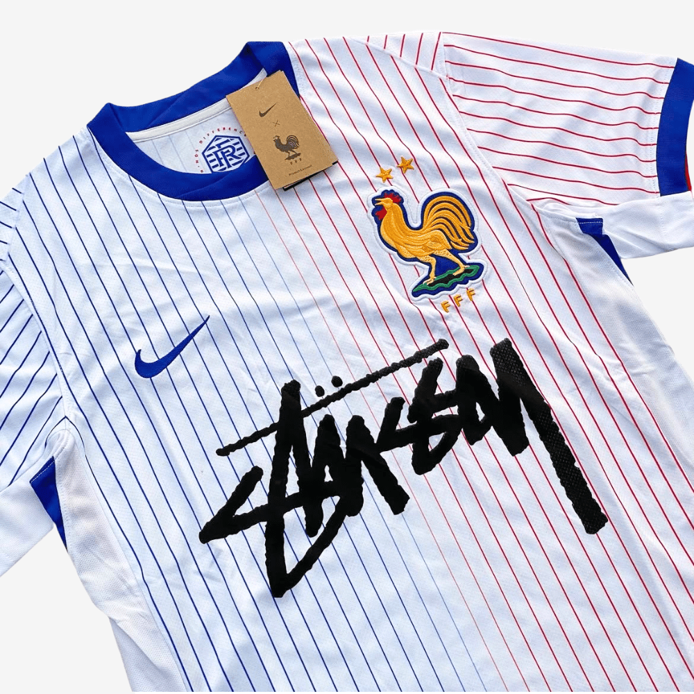FRANCE X STÜSSY JERSEY - WHITE 25' - X8 STUDIOS