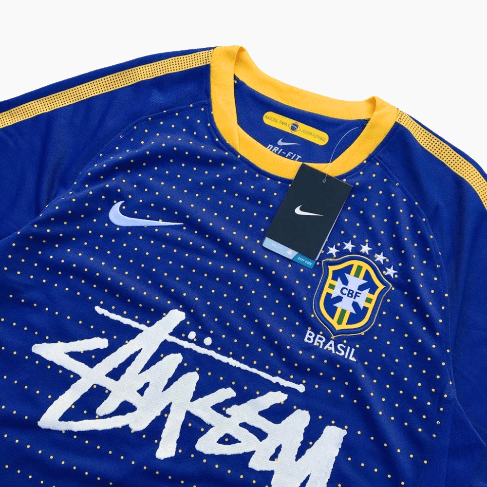 BRAZIL X STÜSSY JERSEY - BLUE 10' - X8 STUDIOS
