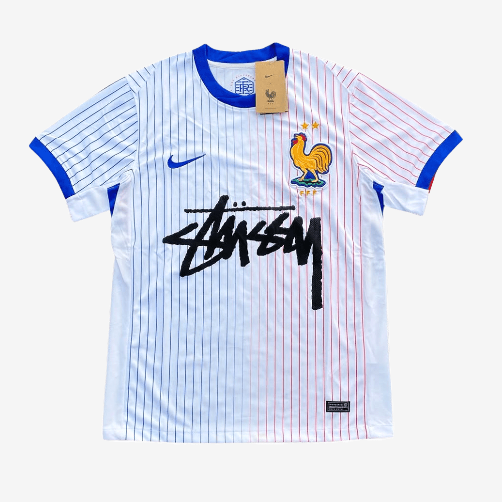 FRANCE X STÜSSY JERSEY - WHITE 25' - X8 STUDIOS