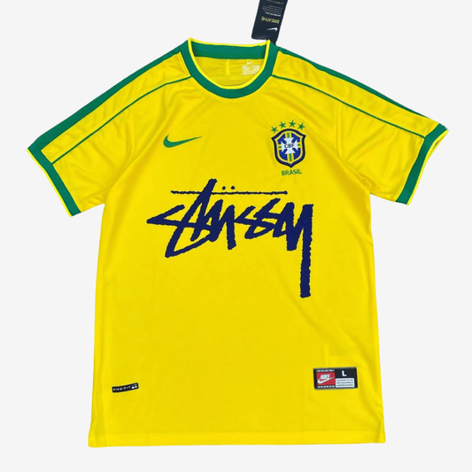 BRAZIL X STÜSSY JERSEY - YELLOW 98' - X8 STUDIOS