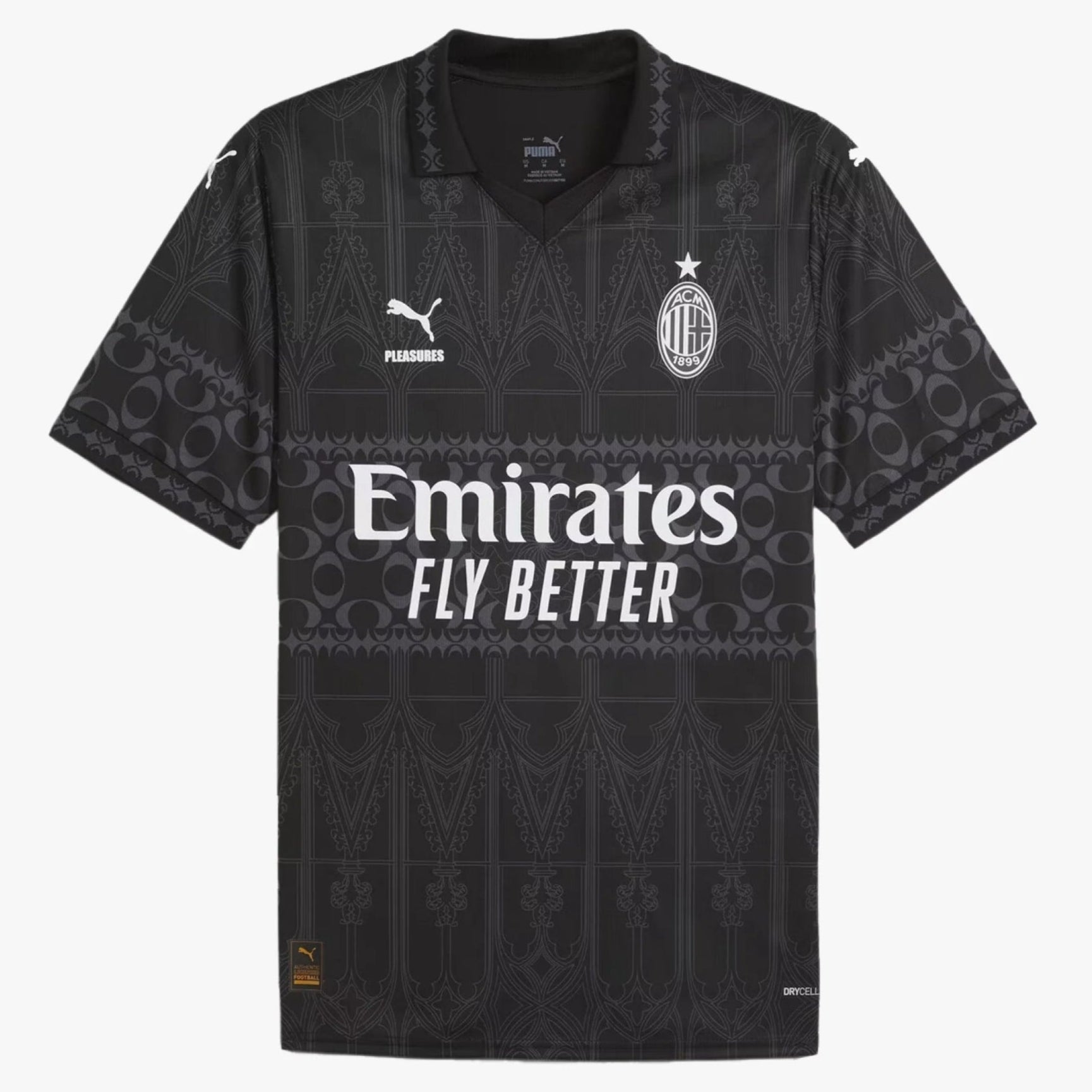 AC MILAN x PLEASURES BLACK - The Kit Outlet