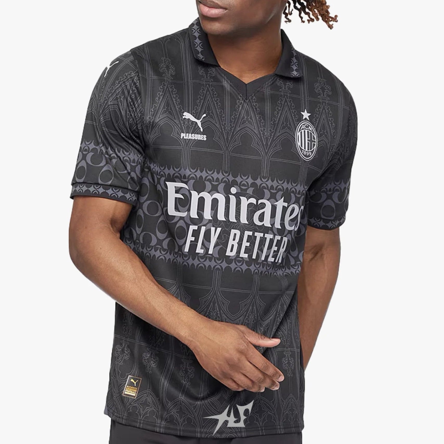 AC MILAN x PLEASURES BLACK - The Kit Outlet