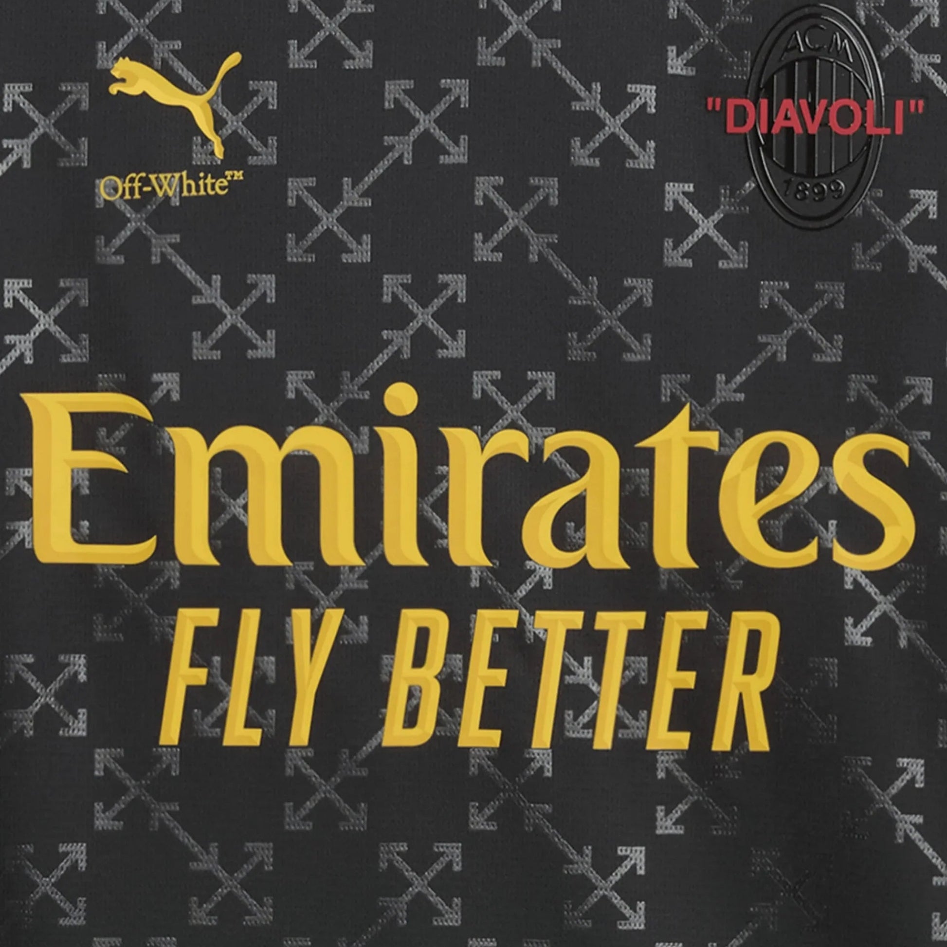AC MILAN x OFF WHITE BLACK - The Kit Outlet