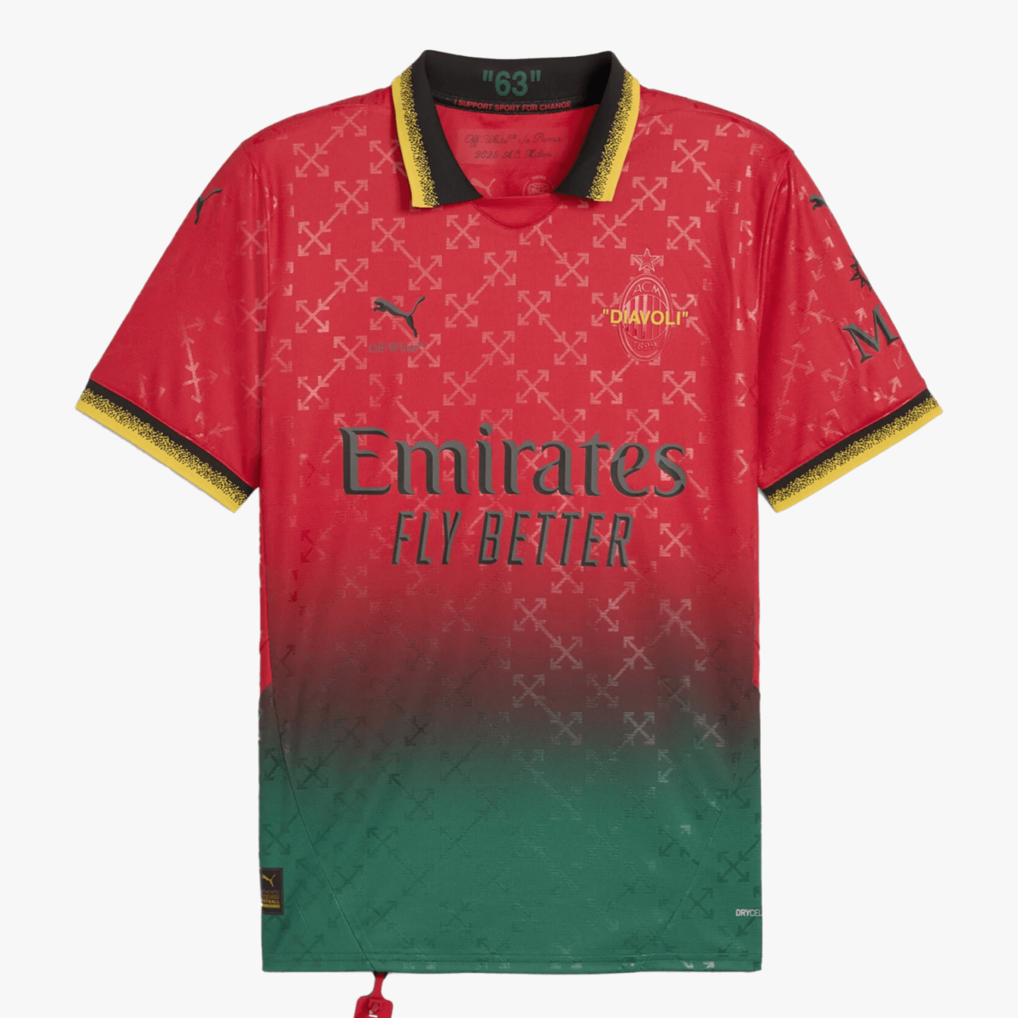 AC MILAN x OFF WHITE RED - The Kit Outlet