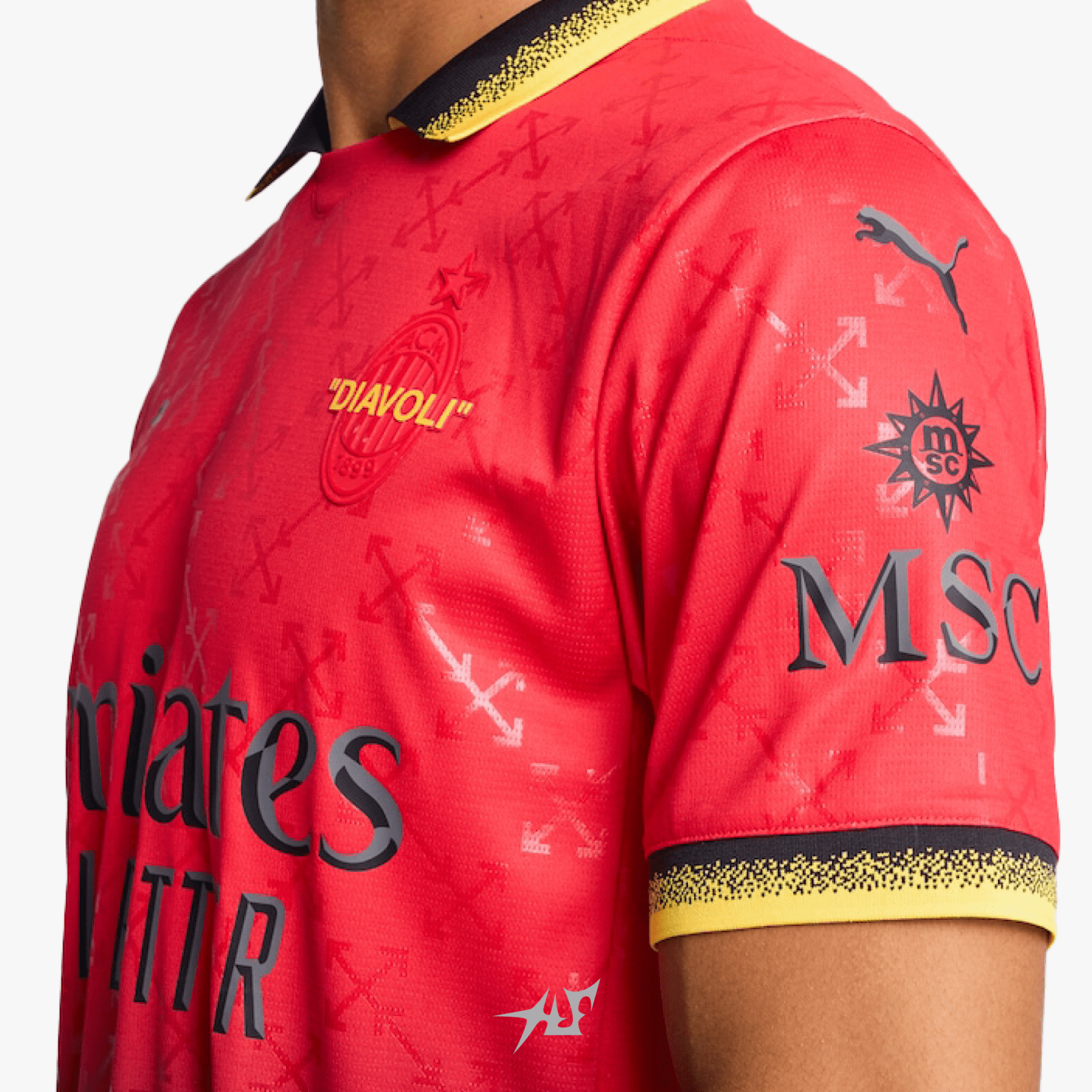 AC MILAN x OFF WHITE RED - The Kit Outlet