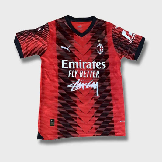 STÜSSY X “AC MILAN” JERSEY - The Kit Outlet