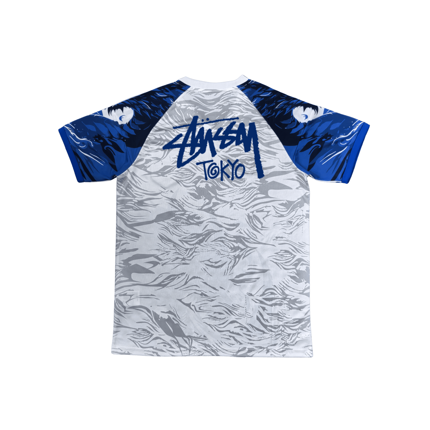 STÜSSY x “JAPAN” JERSEY - BLUE DRAGON - The Kit Outlet