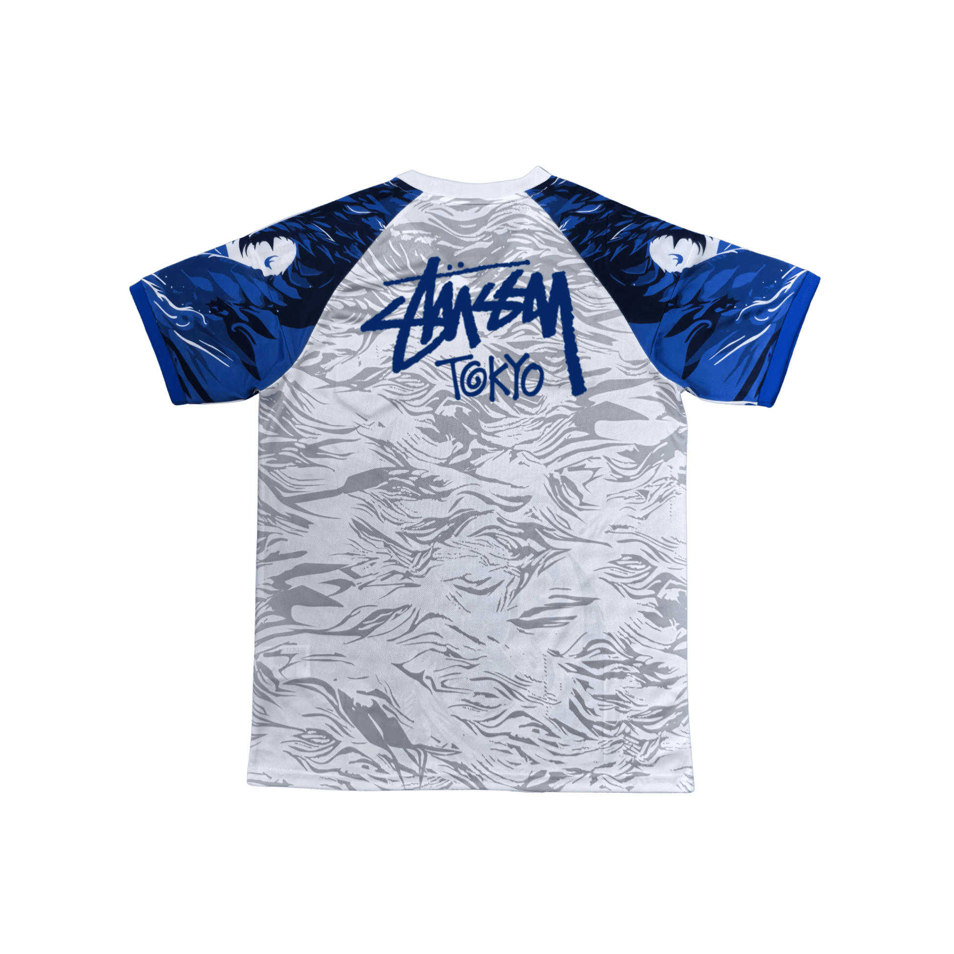 STÜSSY x “JAPAN” JERSEY - BLUE DRAGON - The Kit Outlet
