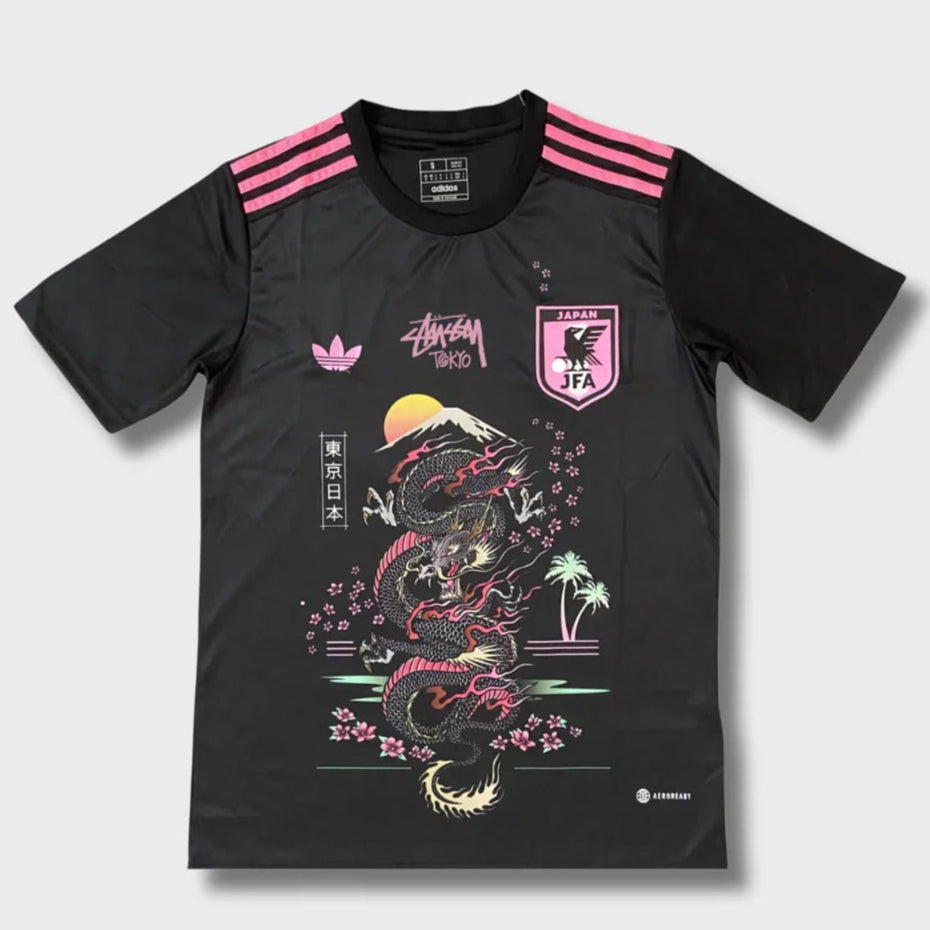 STÜSSY x “JAPAN” JERSEY - BLACK DRAGON - The Kit Outlet