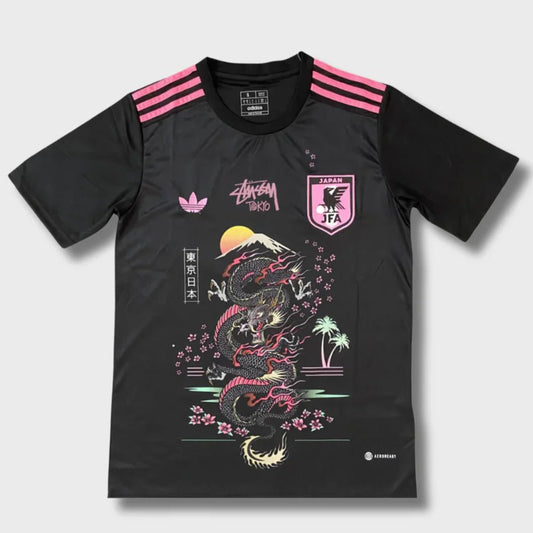 STÜSSY x “JAPAN” JERSEY - BLACK DRAGON - The Kit Outlet