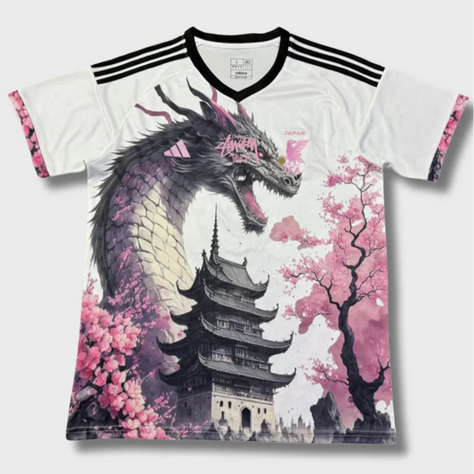 STÜSSY x “JAPAN” JERSEY - PINK DRAGON - The Kit Outlet